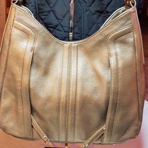 Tignanello gold metallic shoulder bag